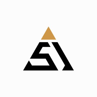 İlk harf sa logosu veya logo vektör tasarım şablonu olarak