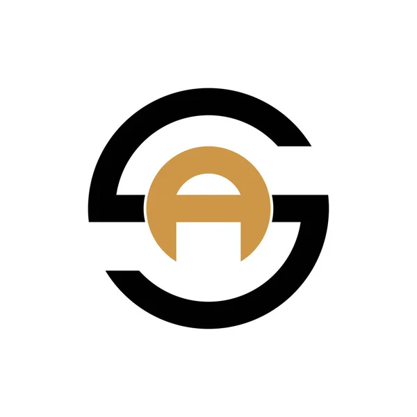 Harf Logosu Veya Logo Vektör Tasarım Şablonu Olarak — Stok Vektör