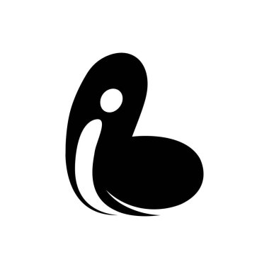 İlk harf ib logosu veya çift logo vektör tasarım şablonu