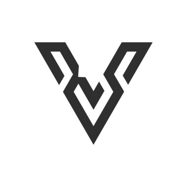 İlk harf rs logosu veya SR logo vektör tasarım şablonu