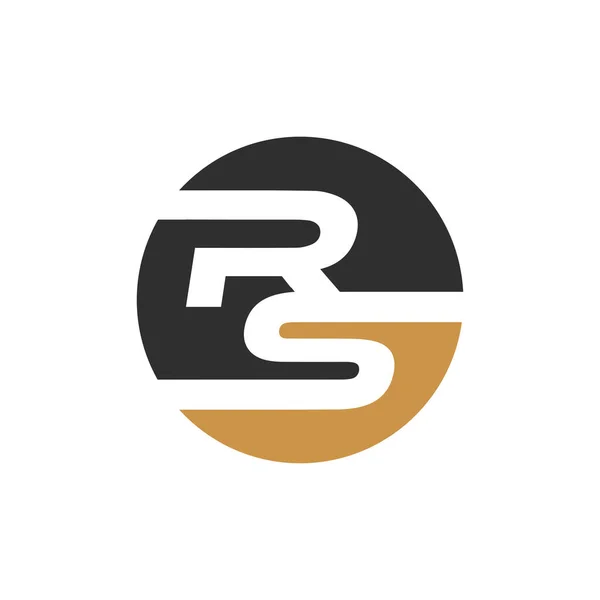 頭文字のRsロゴまたはSrロゴベクトルデザインテンプレート — ストックベクタ
