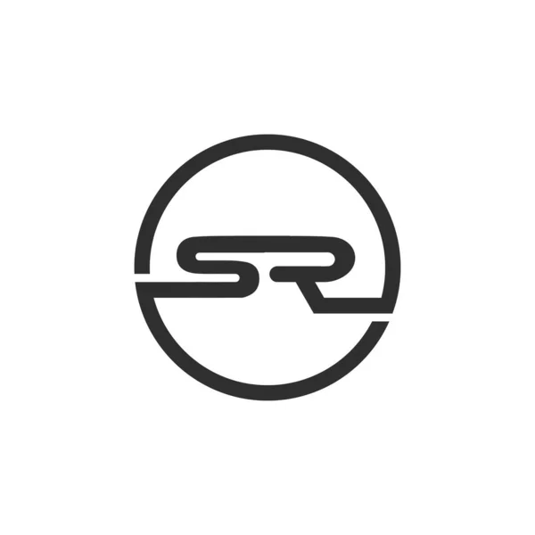 初始字母Rs Logo或Sr Logo向量设计模板 — 图库矢量图片