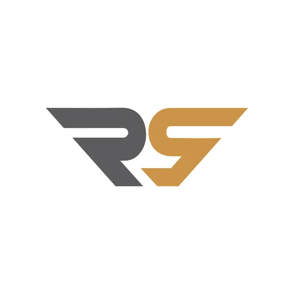 初始字母Rs Logo或Sr Logo向量设计模板 — 图库矢量图片