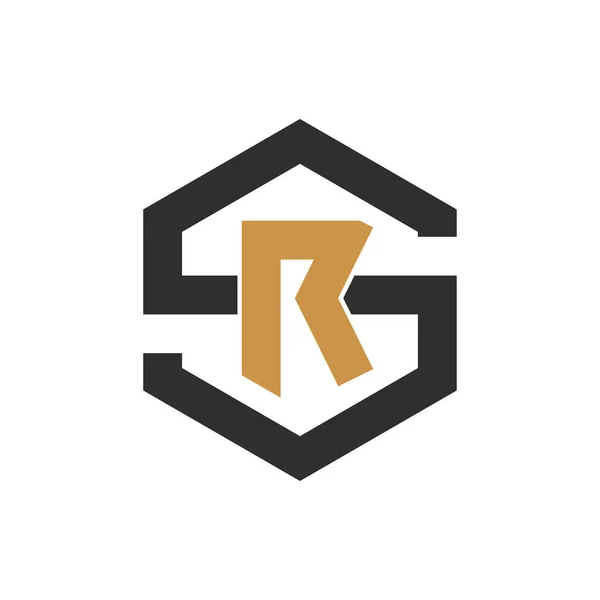 初始字母Rs Logo或Sr Logo向量设计模板 — 图库矢量图片