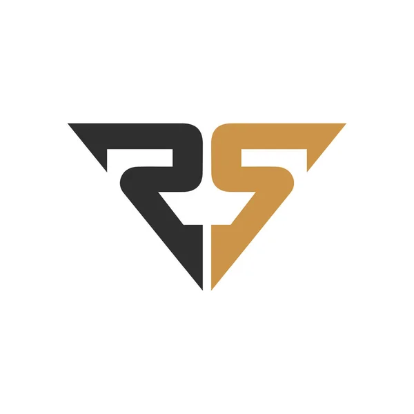 頭文字のRsロゴまたはSrロゴベクトルデザインテンプレート — ストックベクタ