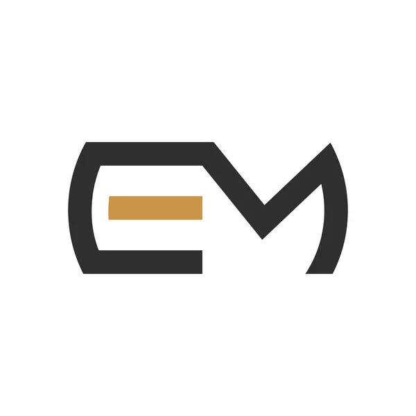 Lettre Initiale Logo Moi Logo Vectoriel Modèle Conception — Image vectorielle