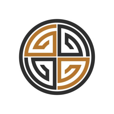 İlk harf go logo ya da og logo vektör tasarım şablonu