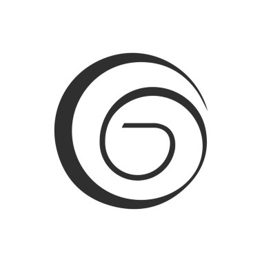 İlk harf go logo ya da og logo vektör tasarım şablonu