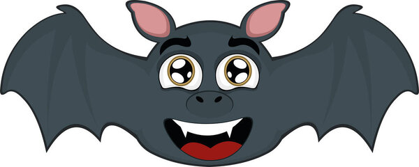 Векторная иллюстрация мультфильма о летучих мышах