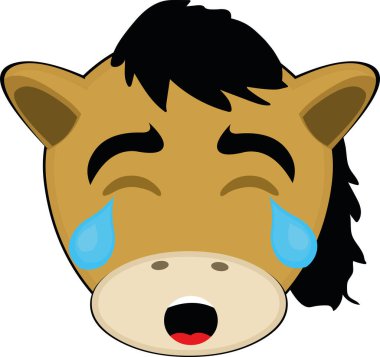 Şirin bir midillinin vektör çizimi