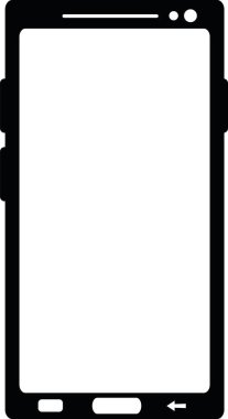 Vektör illüstrasyon sembolü cep telefonu