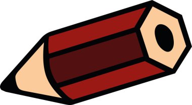 Bir kalemin vektör illüstrasyonu 