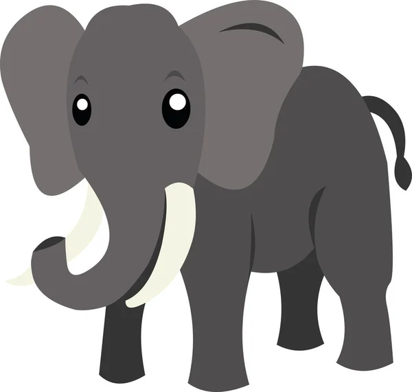 Vektorillustration Eines Elefanten Cartoons — Stockvektor