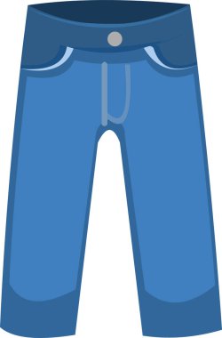 Bir kot pantolonun vektör illüstrasyonu
