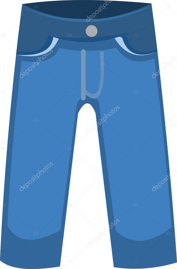 Vector illustration of a jeans pants