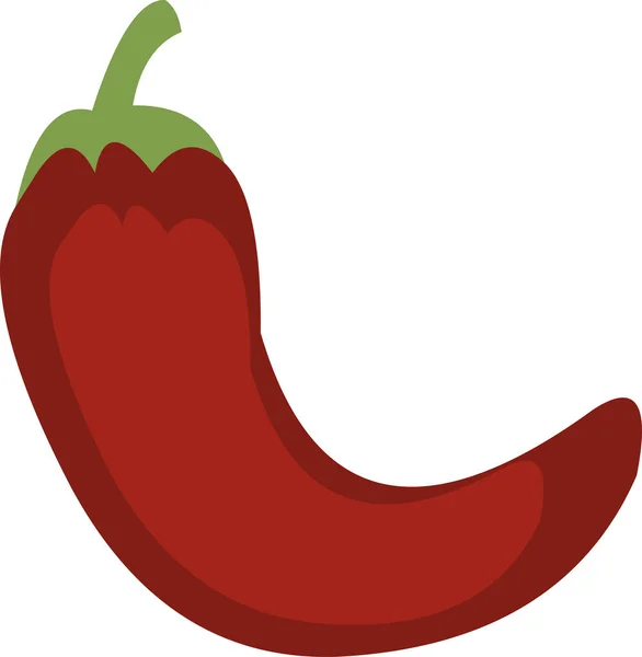 Sıcak kırmızı biberin vektör çizimi