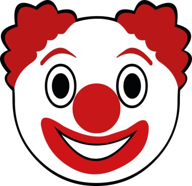 Şirin bir palyaçonun vektör çizimi.