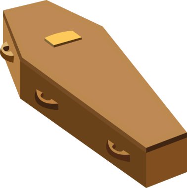 Bir tabutun vektör simgesi