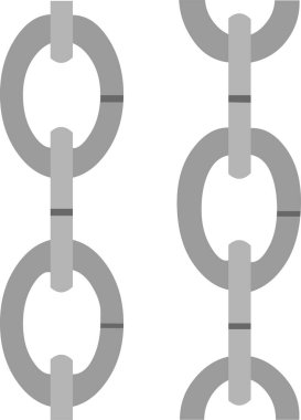 Zincir duygu simgesinin vektör çizimi