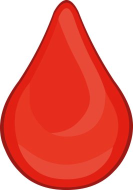 Bir damla kanın vektör çizimi