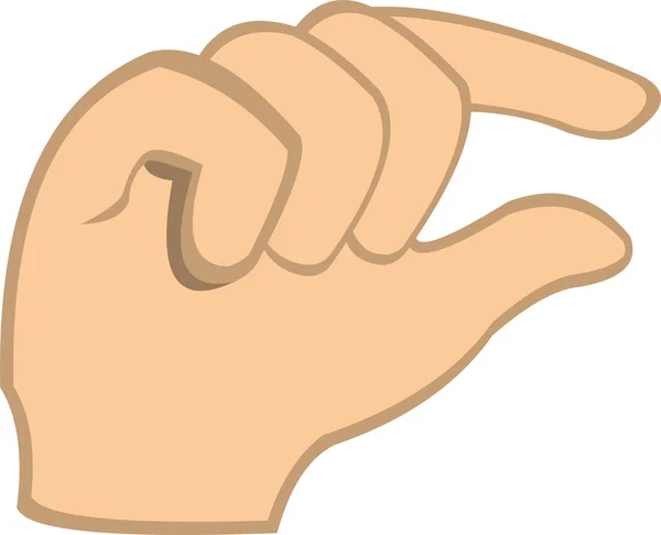 Vector Illustration Emoticon Hand Gesture Quantity — Stock Vector
