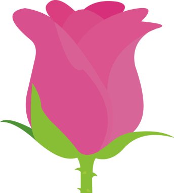 Gül simgesinin vektör illüstrasyonu