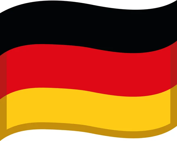 Εικονογράφηση Διάνυσμα Της Σημαίας Της Γερμανίας — Διανυσματικό Αρχείο