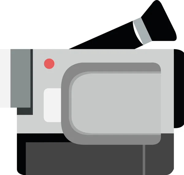Emoticon Vettoriale Illustrazione Una Videocamera — Vettoriale Stock