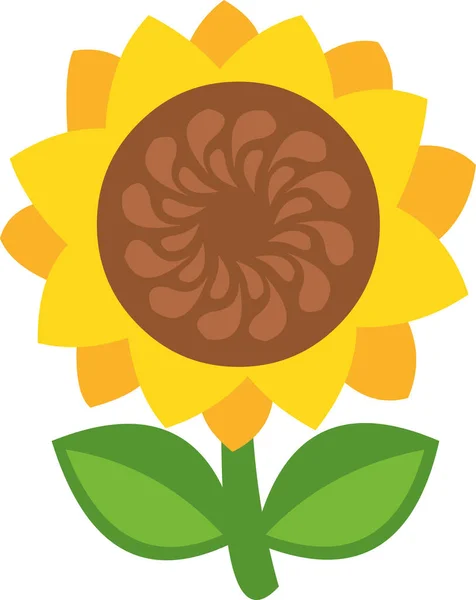 Bir ayçiçeğinin vektör simgesi