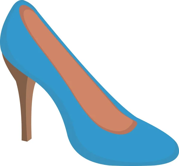 Kadın Yüksek Topuklu Ayakkabısının Vektör Çizimi — Stok Vektör