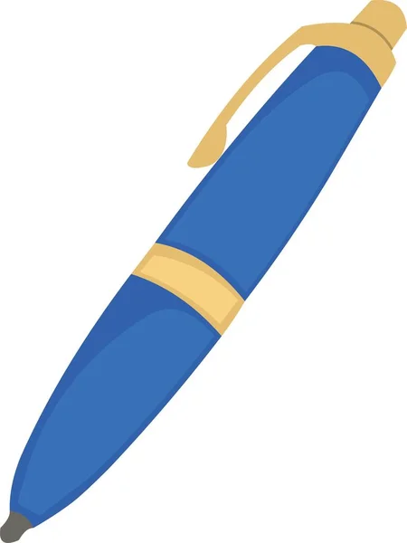 Vector Emoticon Illustratie Van Een Pen — Stockvector