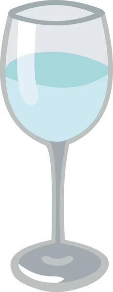 Ilustración Vectorial Vaso Agua — Archivo Imágenes Vectoriales