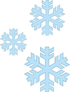 Bir buz simgesinin vektör illüstrasyonu