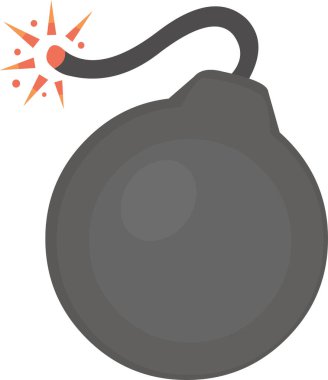 Bomba simgesinin vektör illüstrasyonu