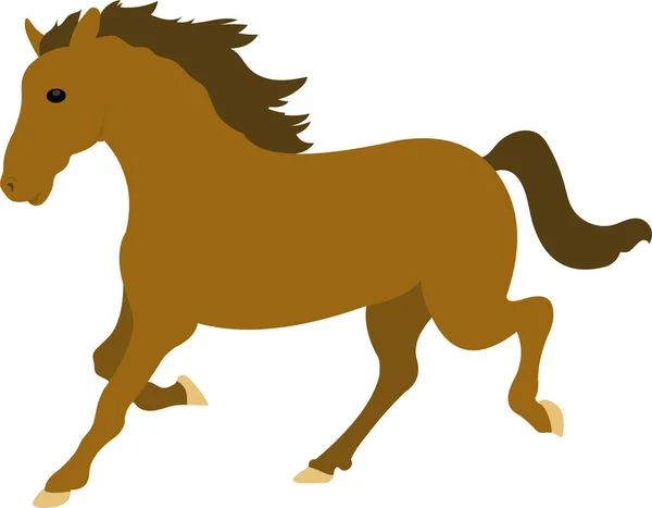 Vector Emoticon Illustration Horse — Stock Vector