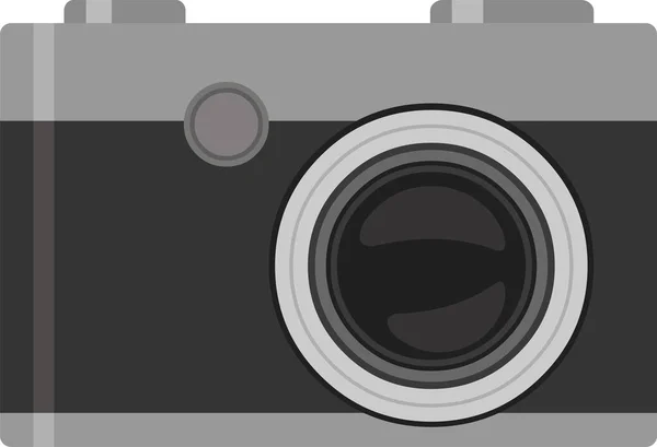 Vector Illustration Emoticon Photo Camera — Stock Vector