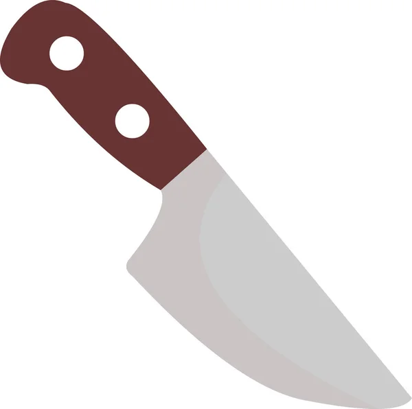 Illustration Vectorielle Émoticône Couteau Cuisine Classique — Image vectorielle