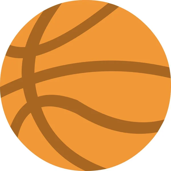 Vector Illustration Basketball Ball — Stock Vector