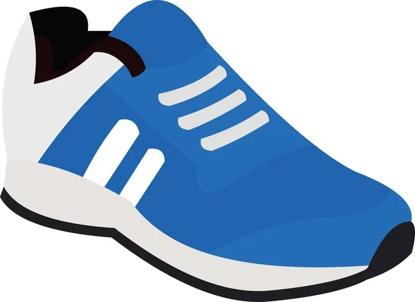 Emoticones Vectoriales Ilustración Una Zapatilla Azul — Vector de stock