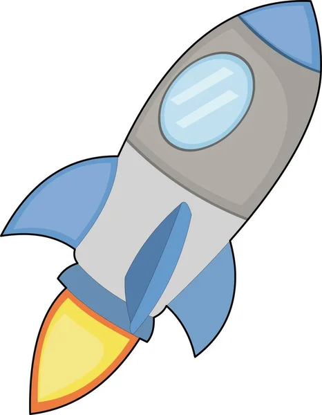 Bir uzay roketinin vektör simgesi