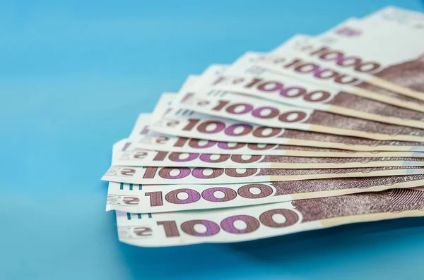 Wat Gebeurd Geld Van Oekraïne 1000 Hryvnia Oekraïens Bankbiljet Geïsoleerd — Stockfoto