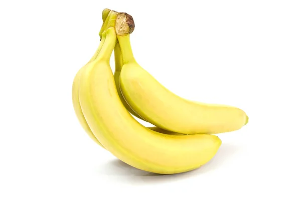 Куча Бананов Изолированных Белом Фоне Вырезкой Пути Полной Глубиной Резкости — стоковое фото