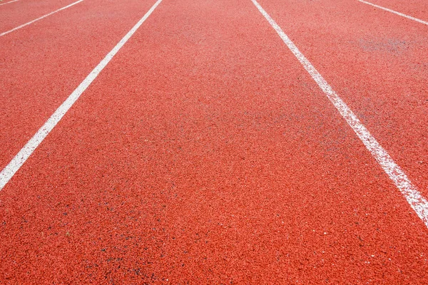 Cintas Correr Rojas Estadio Running Track — Foto de Stock