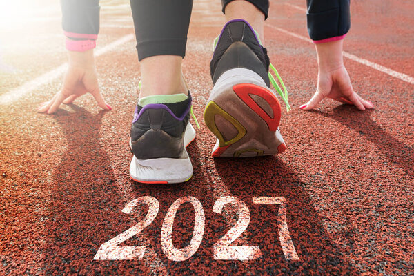 close up for women feet, Beginning and start of new 2027, goals and plans for next year