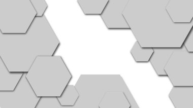 Merkezinde metin alanı olan çokgen şekilli gri arkaplan