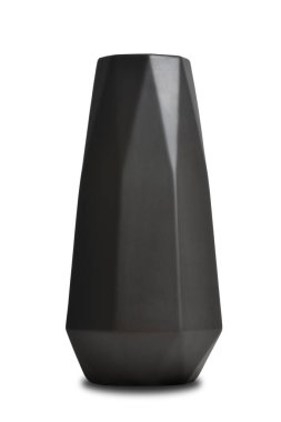 Modern ev dekorasyonu için modern siyah vazo