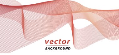 Beyaz zemin üzerinde zarif çizgiler soyut dalga