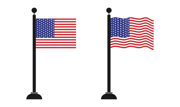 Amerikai Egyesült Államok Zászló — Stock Vector