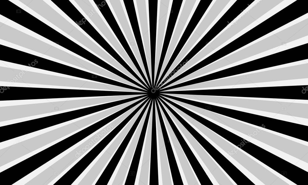 black and white rays VECTOR