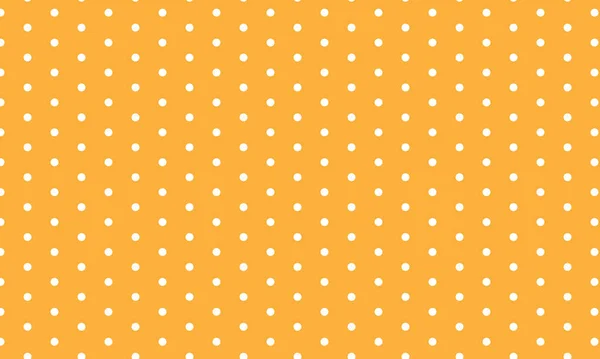 Motif Polka Sans Couture Sur Fond Jaune — Image vectorielle